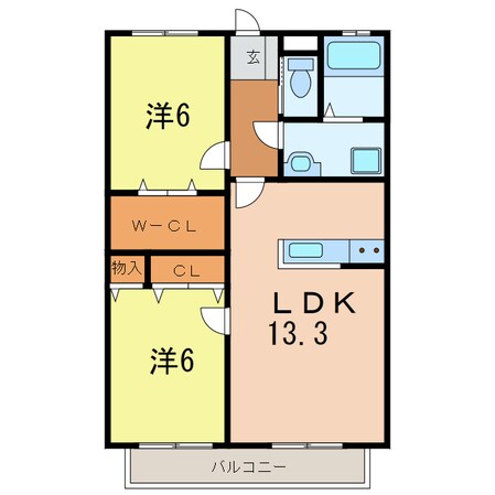 ソフィアA棟の物件間取画像